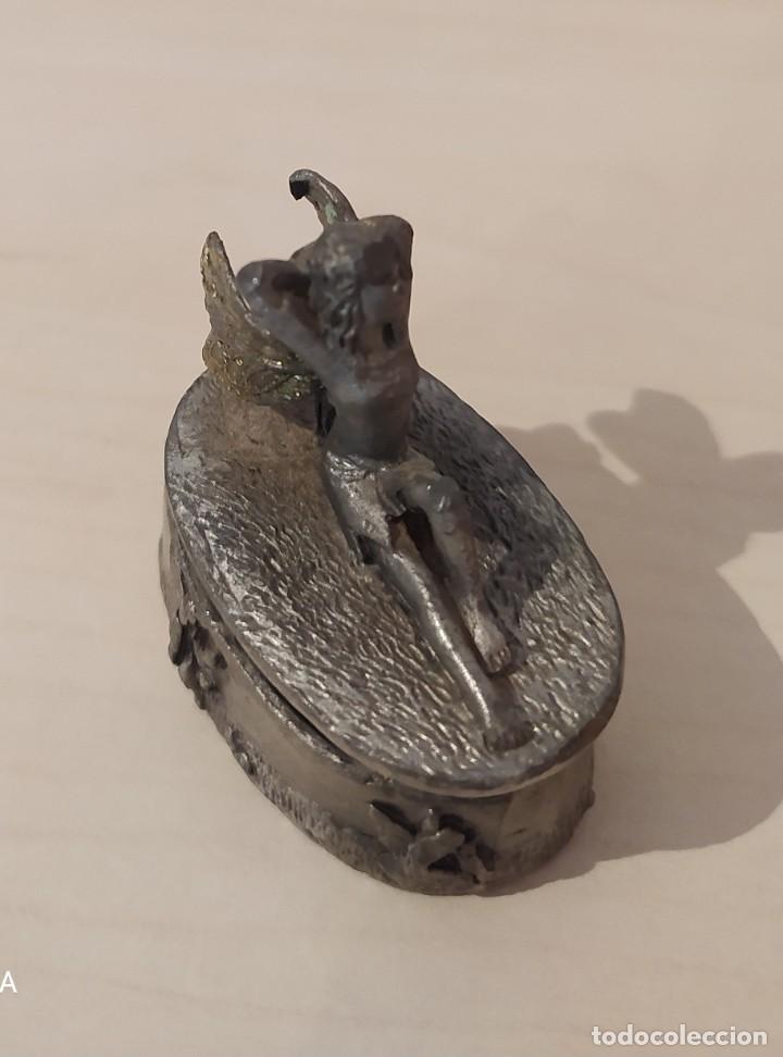 Antig&uuml;edades: Mini urna Hada Bronce Muy antigua - Foto 2