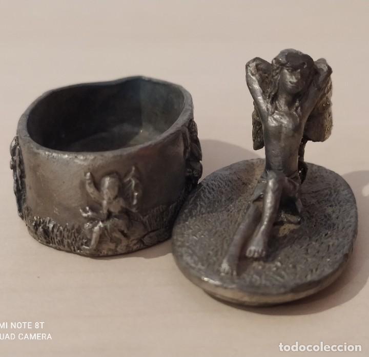 Antig&uuml;edades: Mini urna Hada Bronce Muy antigua - Foto 6