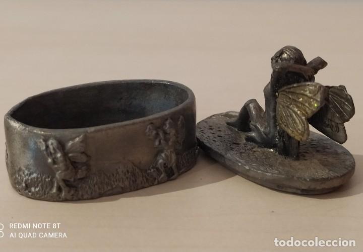 Antig&uuml;edades: Mini urna Hada Bronce Muy antigua - Foto 7