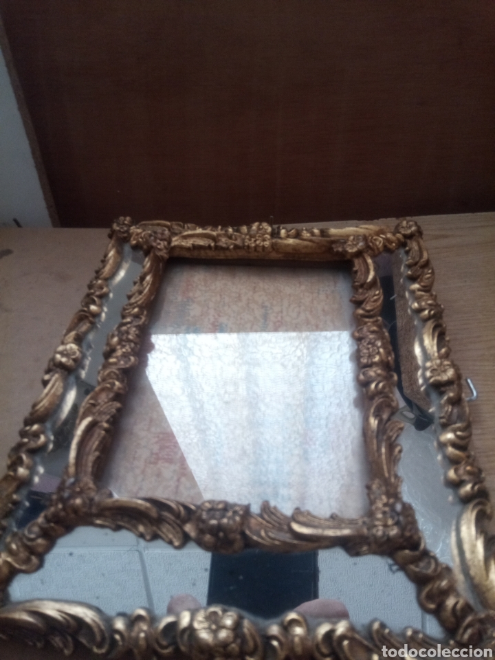 Antig&uuml;edades: Marco antiguo con cristal biselado - Foto 4