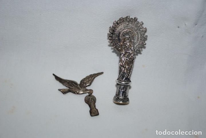 Antig&uuml;edades: LOTE RELIGIOSO VIRGEN DEL PILAR . - Foto 1