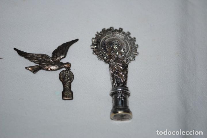 Antig&uuml;edades: LOTE RELIGIOSO VIRGEN DEL PILAR . - Foto 3