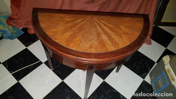 Antig&uuml;edades: MESA DE JUEGOS. PLEGABLE.IMPERIO - Foto 2