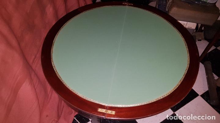 Antig&uuml;edades: MESA DE JUEGOS. PLEGABLE.IMPERIO - Foto 11
