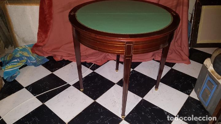 Antig&uuml;edades: MESA DE JUEGOS. PLEGABLE.IMPERIO - Foto 1