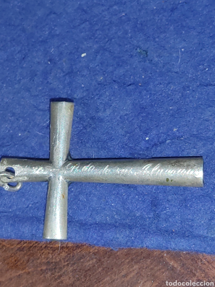 Antig&uuml;edades: Robusta Cruz de Jes&uacute;s.plata 925 - Foto 5