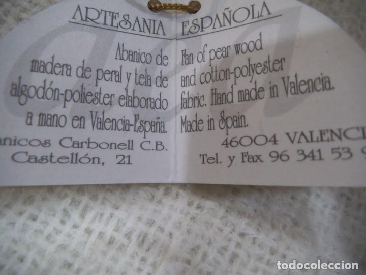 Antig&uuml;edades: ABANICO &uml; CARBONELL &uml; ( NEGRO ) ROJO - BLANCO - Foto 9
