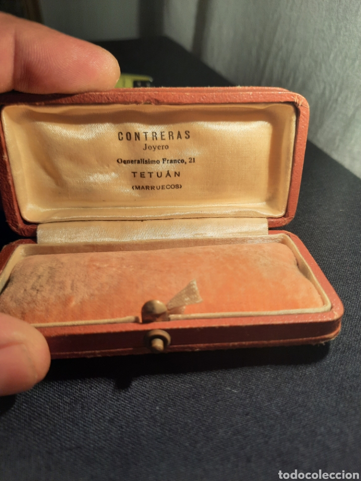 Antig&uuml;edades: Caja cart&oacute;n de Contreras joyero Generalisimo Franco, 21. Tetuan.