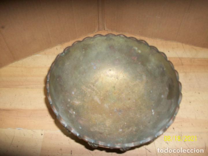 Antig&uuml;edades: CENTRO DE MESA DE BRONCE-PLATEADO - Foto 2