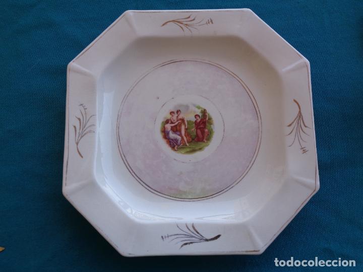 Antig&uuml;edades: ANTIGUO PLATO OCTOGONAL DE OVIEDO - Foto 1