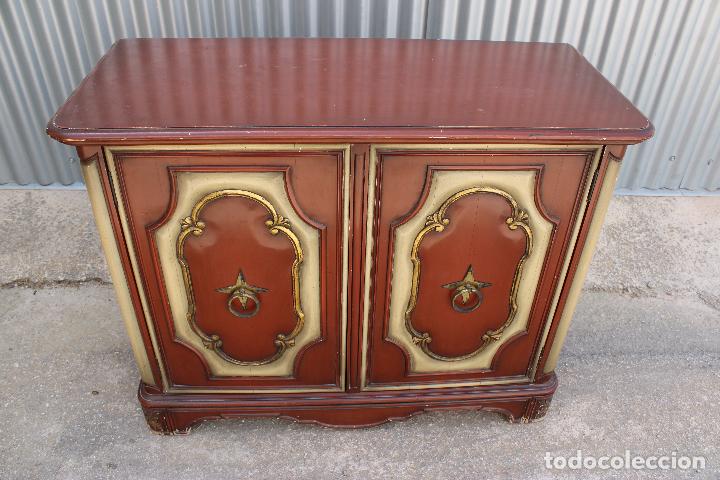 Antig&uuml;edades: consola mueble recibidor de madera - Foto 7