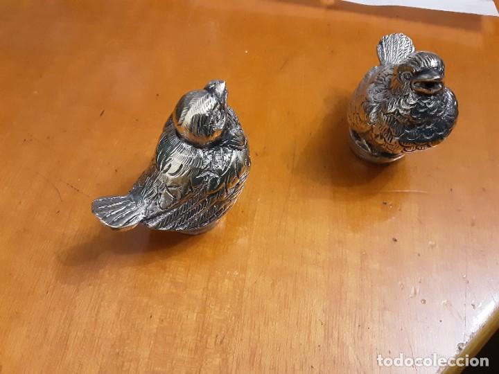 Antig&uuml;edades: Salero y pimentero plata - Foto 1