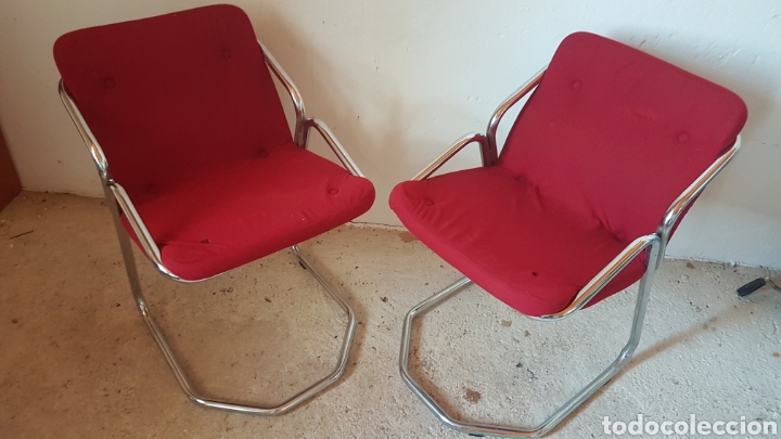 Antigüedades: Pareja de sillas de diseño - Foto 1 - 283019588