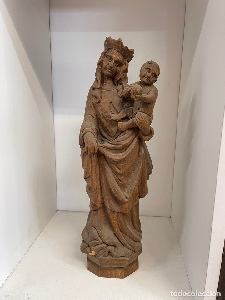 Antig&uuml;edades: Talla virgen - Foto 1