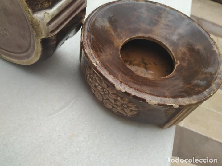 Antig&uuml;edades: Pareja escupideras cer&aacute;mica. - Foto 3