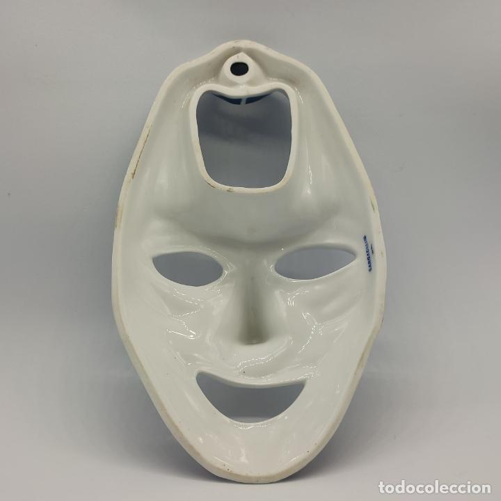 Antigüedades: Máscara en porcelana Sargadelos . - Foto 3 - 283191113