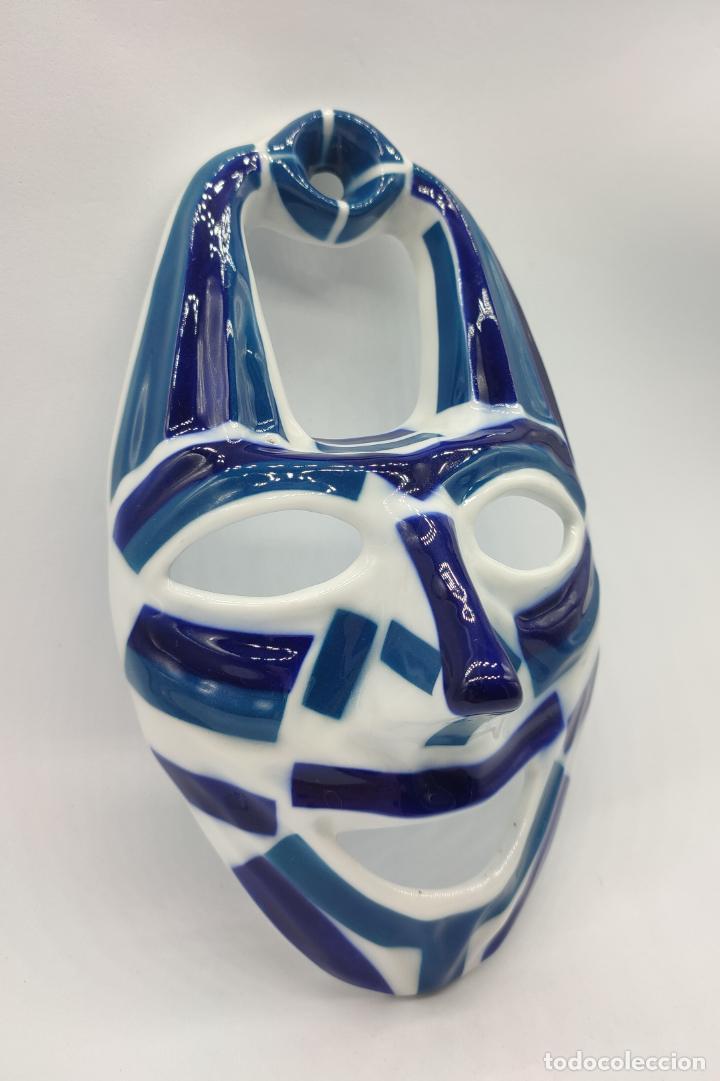 Antigüedades: Máscara en porcelana Sargadelos . - Foto 4 - 283191113