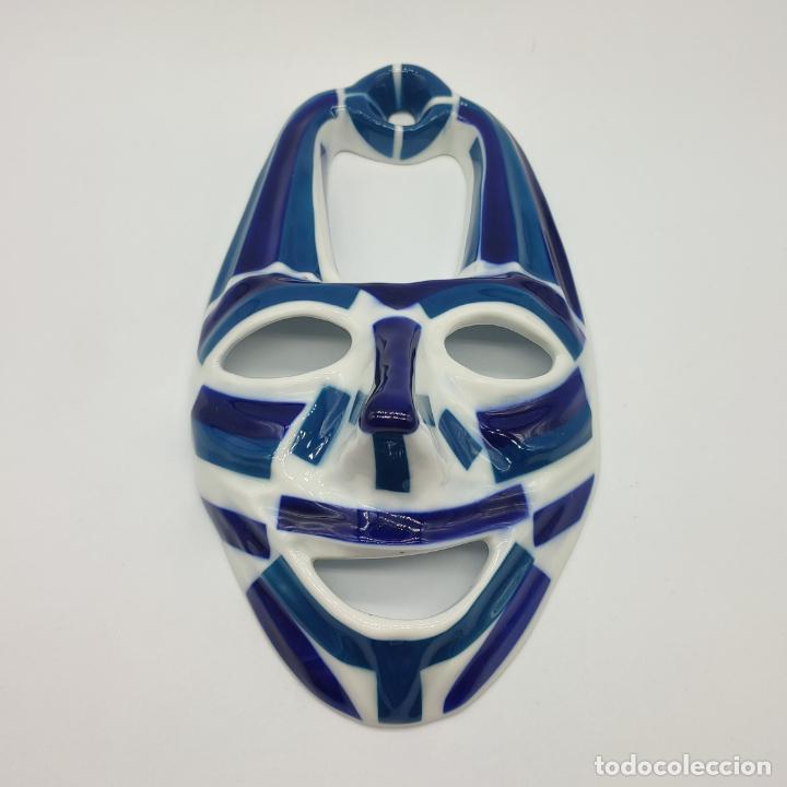 Antigüedades: Máscara en porcelana Sargadelos . - Foto 5 - 283191113