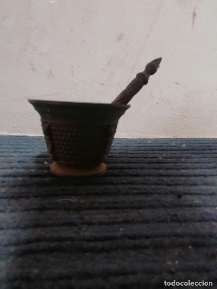 Antig&uuml;edades: Mortero o almirez de bronce o lat&oacute;n - Foto 1