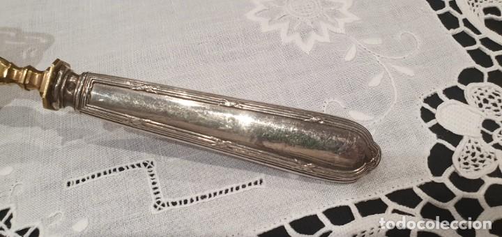 Antig&uuml;edades: Pala / cubierto servir mango l&aacute;mina de plata - Foto 11