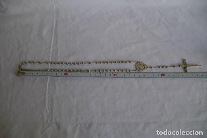 Antig&uuml;edades: Rosario de plata con funda - Foto 7