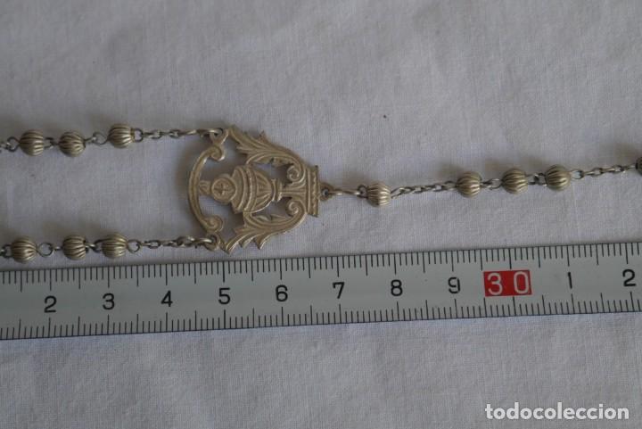Antig&uuml;edades: Rosario de plata con funda - Foto 11