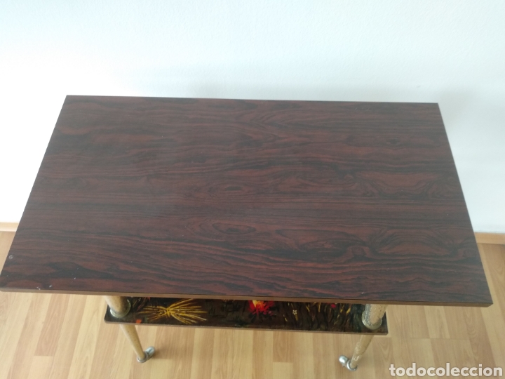 Antig&uuml;edades: MESA VINTAGE CON RUEDAS - Foto 2