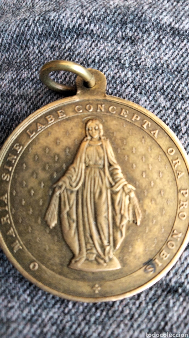 Antig&uuml;edades: MEDALLA RELIGIOSA BRONCE - Foto 4