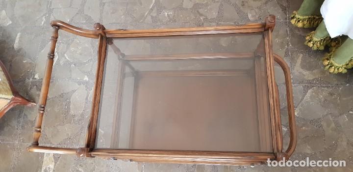 Antig&uuml;edades: CARRITO DE SERVICIO DE MADERA - Foto 2