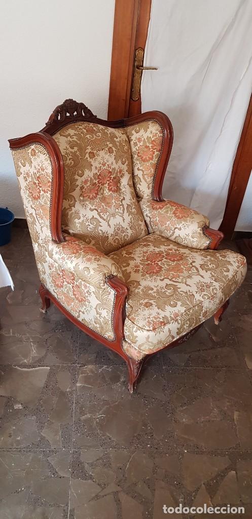 Antig&uuml;edades: CONJUNTO TRESILLO Y SILLONES - Foto 3