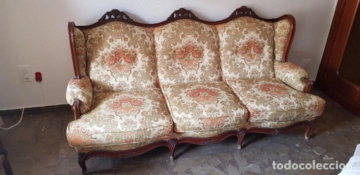 Antig&uuml;edades: CONJUNTO TRESILLO Y SILLONES - Foto 5