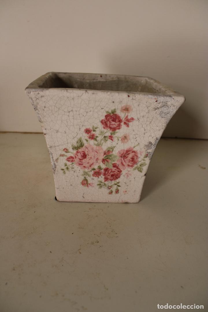 Antig&uuml;edades: macetero ceramica - Foto 1