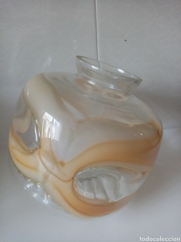Antig&uuml;edades: Gran tulipa de cristal de Murano - Foto 3