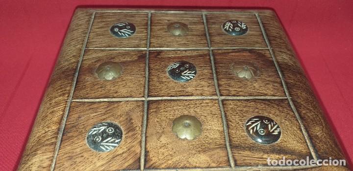 Antig&uuml;edades: CAJA DE MADERA DECORACI&Oacute;N EN HUESO - Foto 4