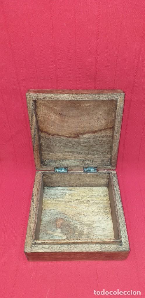 Antig&uuml;edades: CAJA DE MADERA DECORACI&Oacute;N EN HUESO - Foto 10