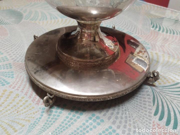 Antig&uuml;edades: CENTRO PLATEADO DE CISNES PARA COMEDOR. SOPERA UTIL. - Foto 6