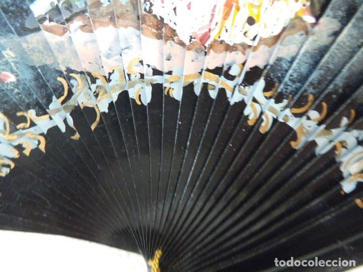 Antig&uuml;edades: ABANICO &uml; CARBONELL &uml; ( NEGRO ) ROM&Aacute;NTICO - Foto 9
