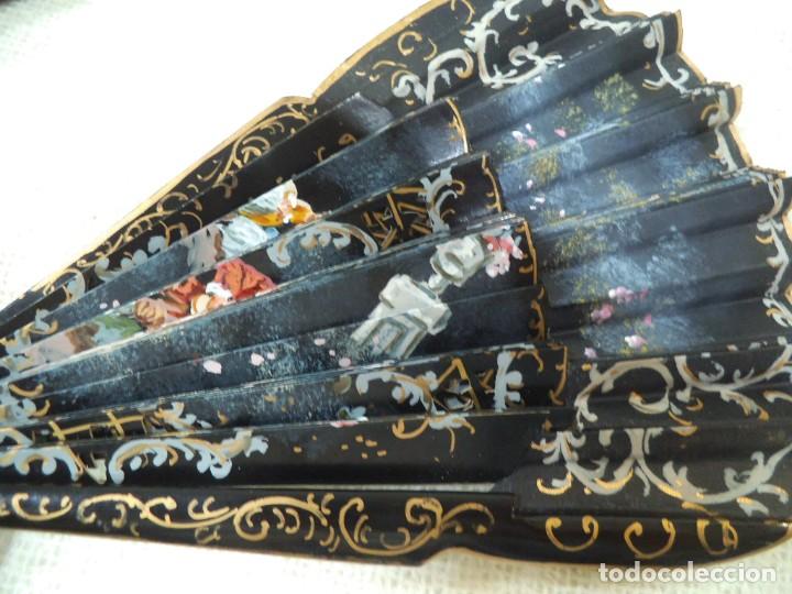 Antig&uuml;edades: ABANICO &uml; CARBONELL &uml; ( NEGRO ) ROM&Aacute;NTICO - Foto 21
