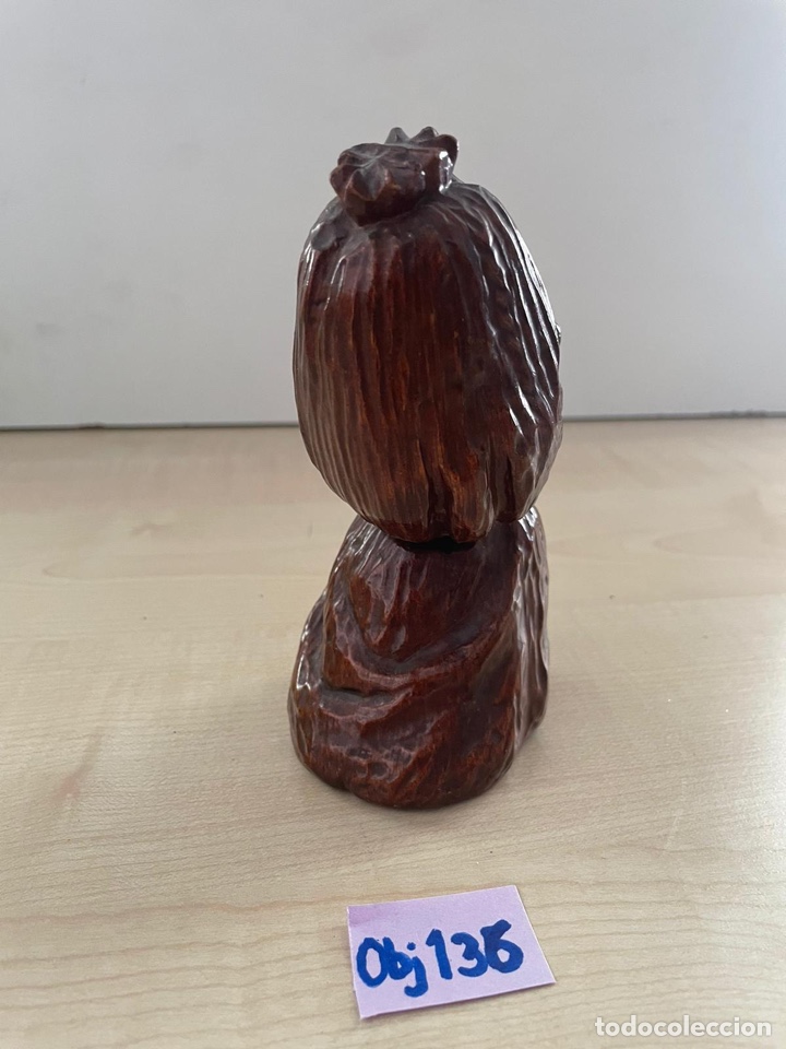 Antig&uuml;edades: Escultura de madera tallada a mano - Foto 2