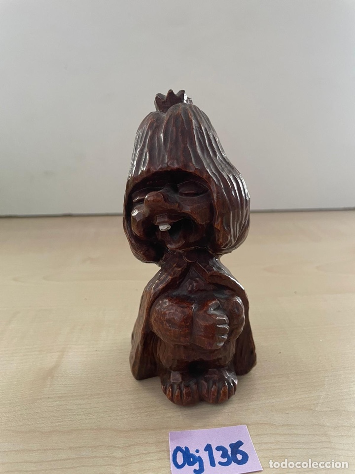 Antig&uuml;edades: Escultura de madera tallada a mano - Foto 1