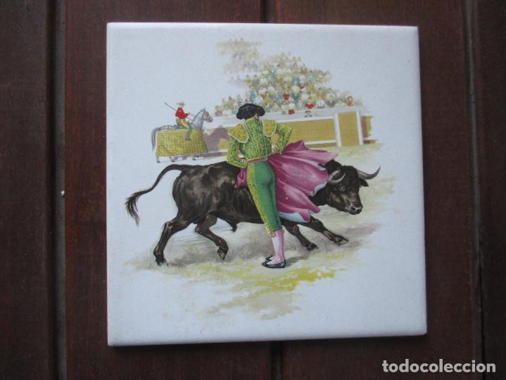 Antig&uuml;edades: Azulejo taurino antiguo - Foto 1
