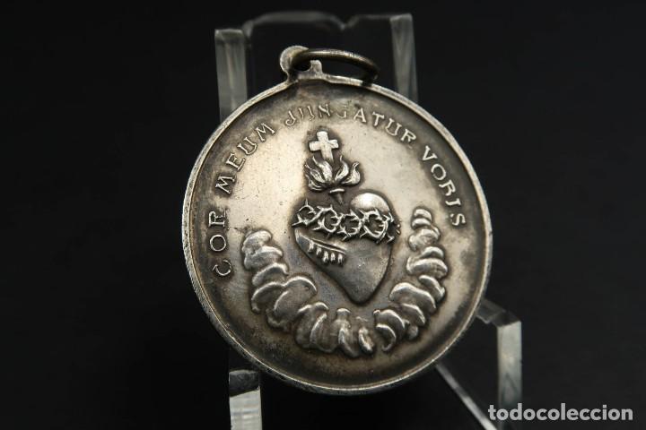 Antig&uuml;edades: Antigua Medalla Religiosa de Plata - Foto 6