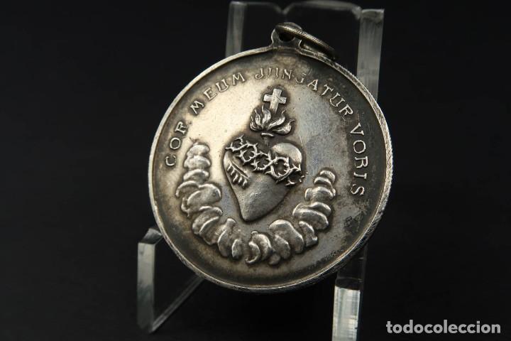 Antig&uuml;edades: Antigua Medalla Religiosa de Plata - Foto 7