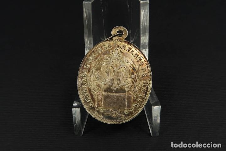 Antig&uuml;edades: Antigua Medalla Religiosa de Plata - Foto 4