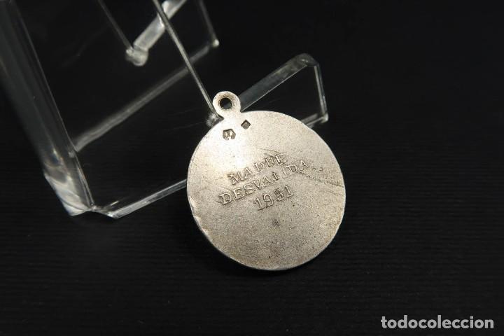 Antig&uuml;edades: Antigua Medalla Religiosa de Plata - Foto 5