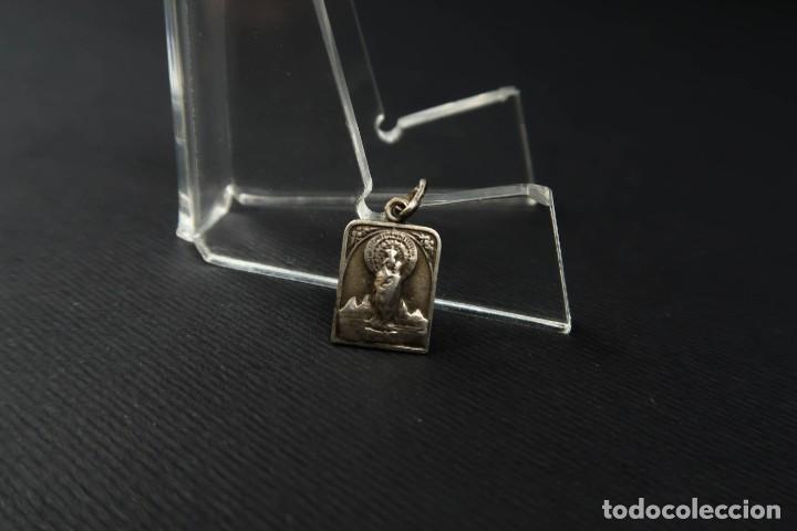 Antig&uuml;edades: Antigua Medalla Religiosa de Plata - Foto 3