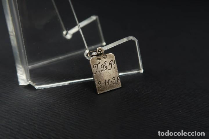 Antig&uuml;edades: Antigua Medalla Religiosa de Plata - Foto 4