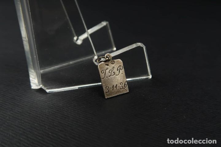 Antig&uuml;edades: Antigua Medalla Religiosa de Plata - Foto 5