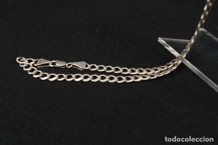 Antig&uuml;edades: Antiguo Crucifijo de Plata con Cadena - Foto 12
