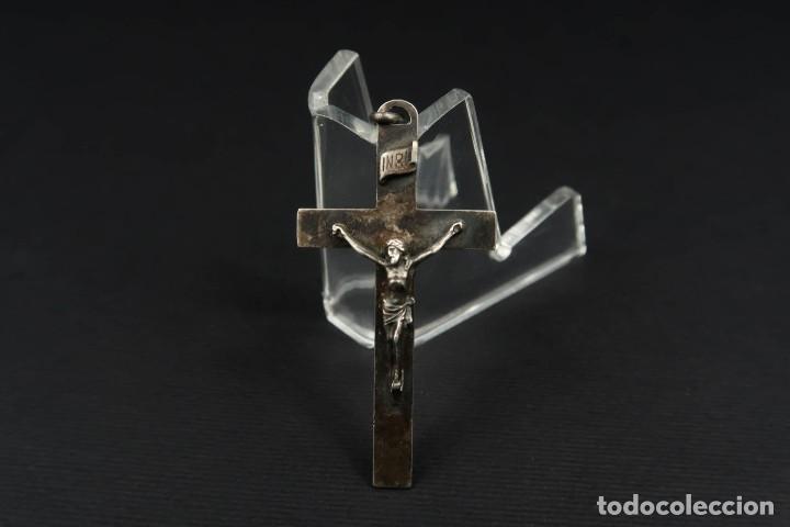 Antig&uuml;edades: Antiguo Crucifijo de Plata - Foto 1